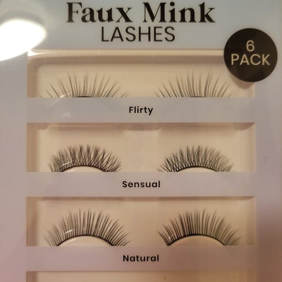 NEW BFY Cosmetics Faux Mink Lashes 6 pack with eyelash glue - Picture 2 of 4